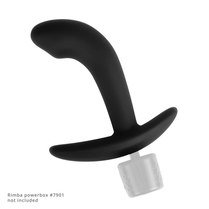 Rimba Electro Play - E-Stim Anaal Plug - E-Stim Prostaat Plug - Bi-Polair - Zwart-Erotiekvoordeel.nl