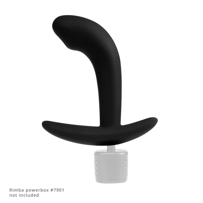 Rimba Electro Play - E-Stim Anaal Plug - E-Stim Prostaat Plug - Bi-Polair - Zwart-Erotiekvoordeel.nl