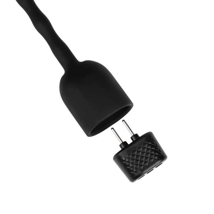 Rimba Electro Play - E-Stim Urethrale Dilator - Bi-Polair - Zwart-Erotiekvoordeel.nl