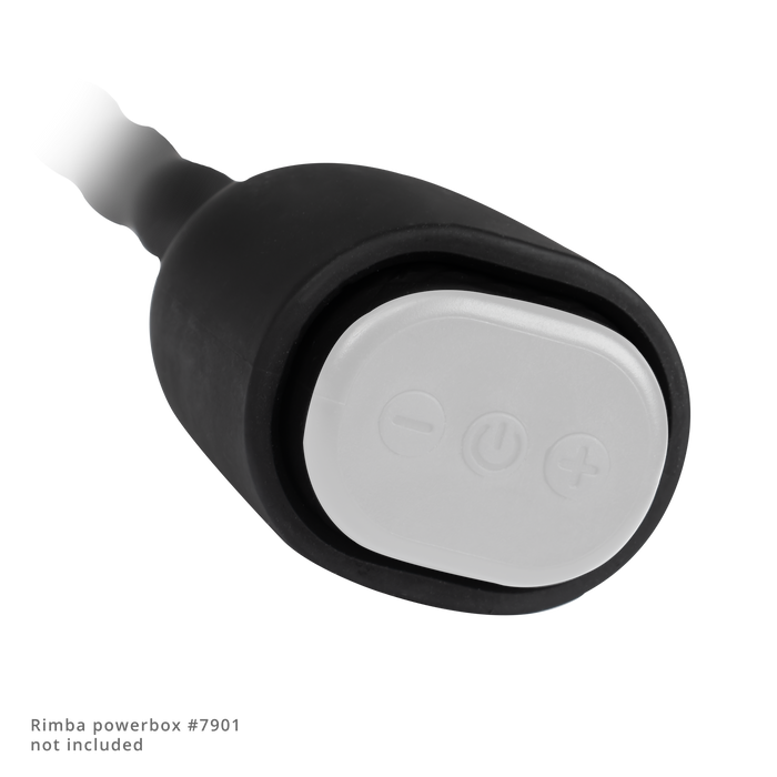 Rimba Electro Play - E-Stim Urethrale Dilator - Bi-Polair - Zwart-Erotiekvoordeel.nl