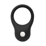 Rimba - Siliconen Ball Stretcher met Metalen Kogeltje - 35 gram - Zwart-laced-up.nl