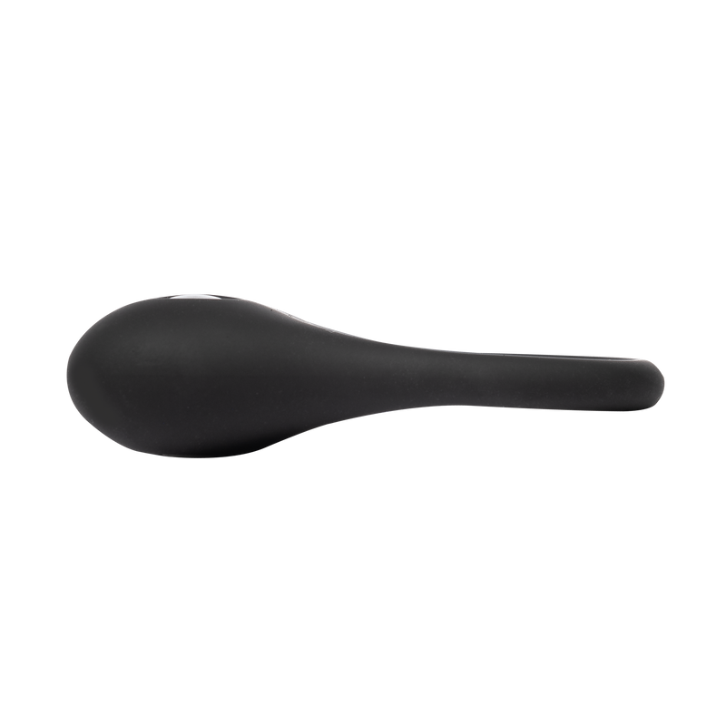 Rimba - Siliconen Ball Stretcher met Twee Metalen Kogeltjes - 70 gram - Zwart-laced-up.nl