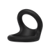 Rimba - Rekbare Siliconen Dubbele Cockring - Zwart-Erotiekvoordeel.nl