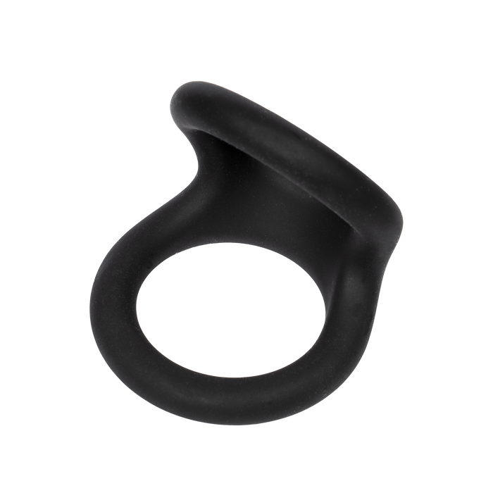Rimba - Rekbare Siliconen Dubbele Cockring - Zwart-Erotiekvoordeel.nl