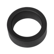 Rimba - Siliconen Scrotumring - Ballstretcher - Hoogte 20 mm - Zwart-laced-up.nl