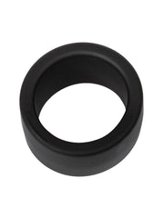 Rimba - Siliconen Scrotumring - Ballstretcher - Hoogte 30 mm - Zwart-laced-up.nl