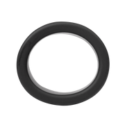 Rimba - Siliconen Scrotumring - Ballstretcher - Hoogte 30 mm - Zwart-laced-up.nl
