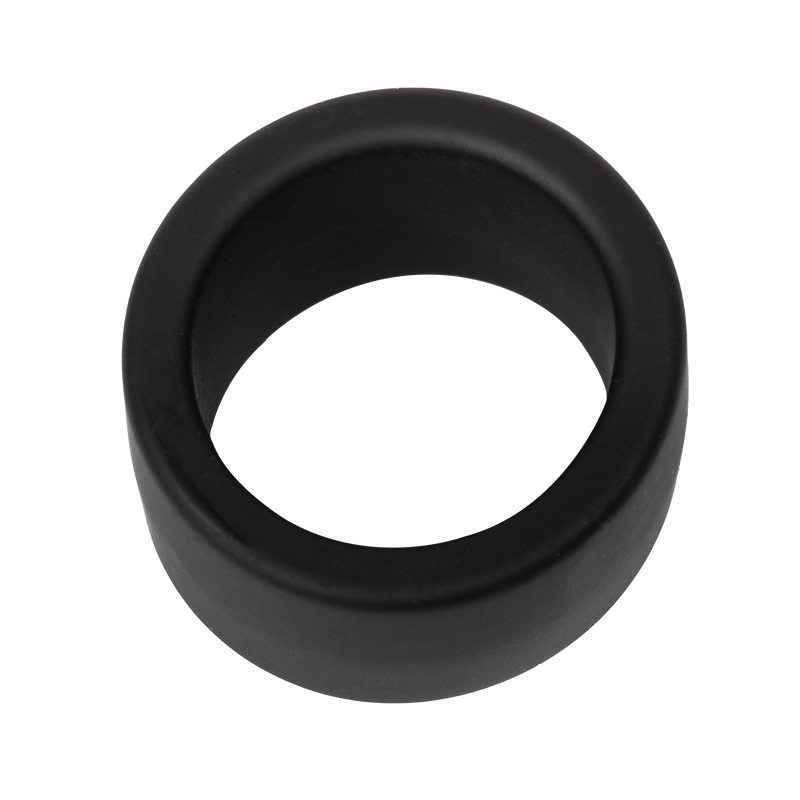 Rimba - Siliconen Scrotumring - Ballstretcher - Hoogte 30 mm - Zwart-laced-up.nl