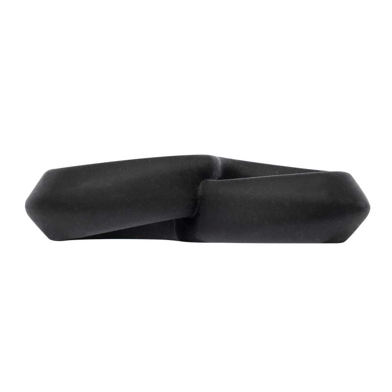 Rimba - Siliconen 8-vormige ring - Zwart-laced-up.nl