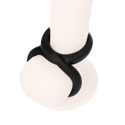Rimba - Siliconen 8-vormige ring - Zwart-laced-up.nl