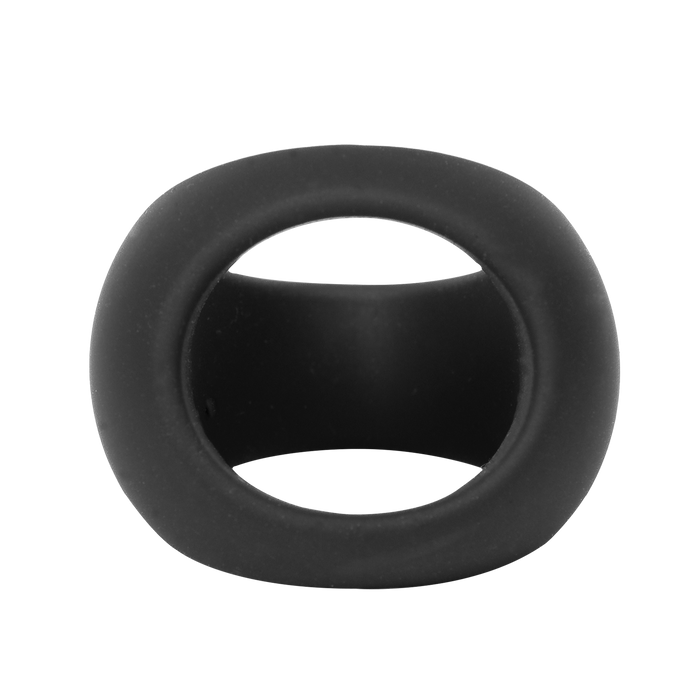 Rimba - Siliconen Driehoekige Cockring - Zwart-Erotiekvoordeel.nl