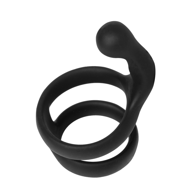 Rimba - Siliconen Cockring met Stimulerend Balletje-laced-up.nl