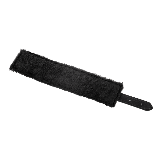 TieMeUp - Boeien imitatieleder - Zachte bontvoering - Zwart-Erotiekvoordeel.nl