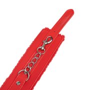 TieMeUp - Boeien imitatieleder - Zachte bontvoering - Rood-laced-up.nl