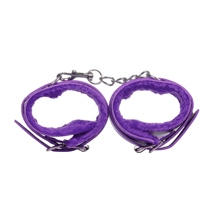 TieMeUp - Boeien imitatieleder - Zachte bontvoering - Paars-Erotiekvoordeel.nl