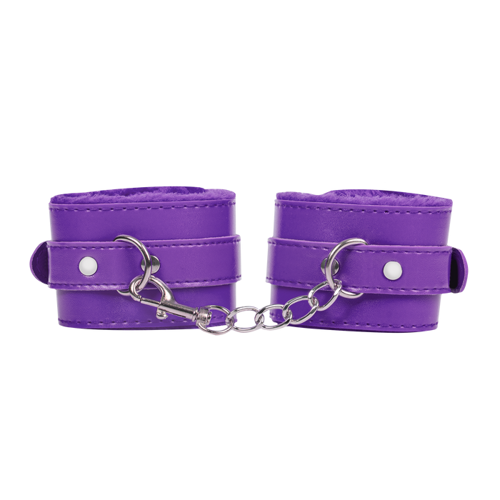 TieMeUp - Boeien imitatieleder - Zachte bontvoering - Paars-Erotiekvoordeel.nl