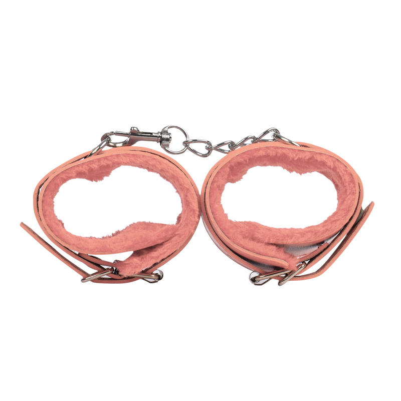 TieMeUp - Boeien imitatieleder - Zachte bontvoering - Roze-laced-up.nl