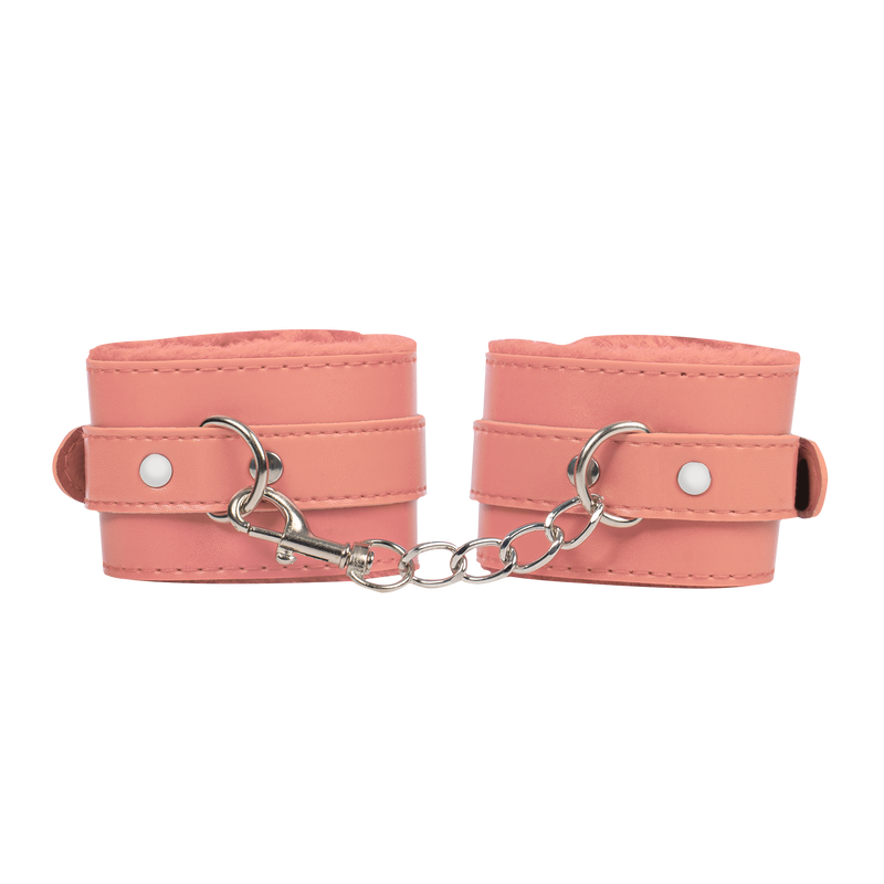 TieMeUp - Boeien imitatieleder - Zachte bontvoering - Roze-laced-up.nl