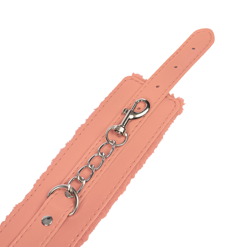 TieMeUp - Boeien imitatieleder - Zachte bontvoering - Roze-laced-up.nl