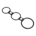 Rimba - Triple Cockring Rubber - Zwart-Erotiekvoordeel.nl