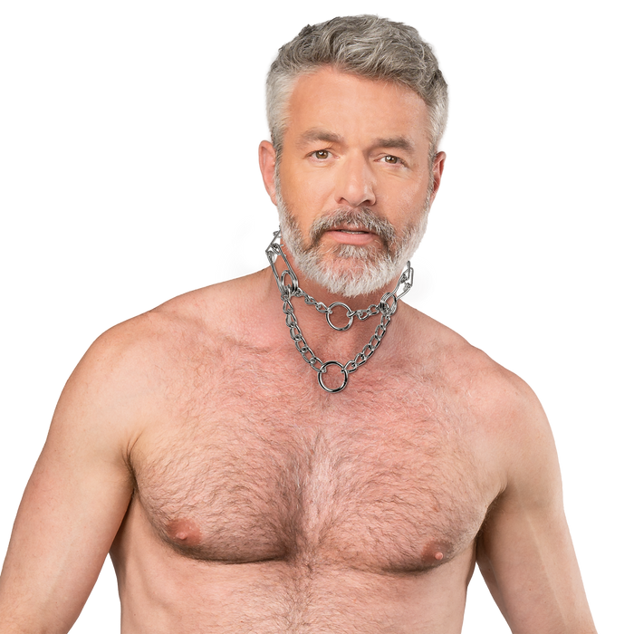 Rimba - Metalen Pinch Collar - Zilver-Erotiekvoordeel.nl