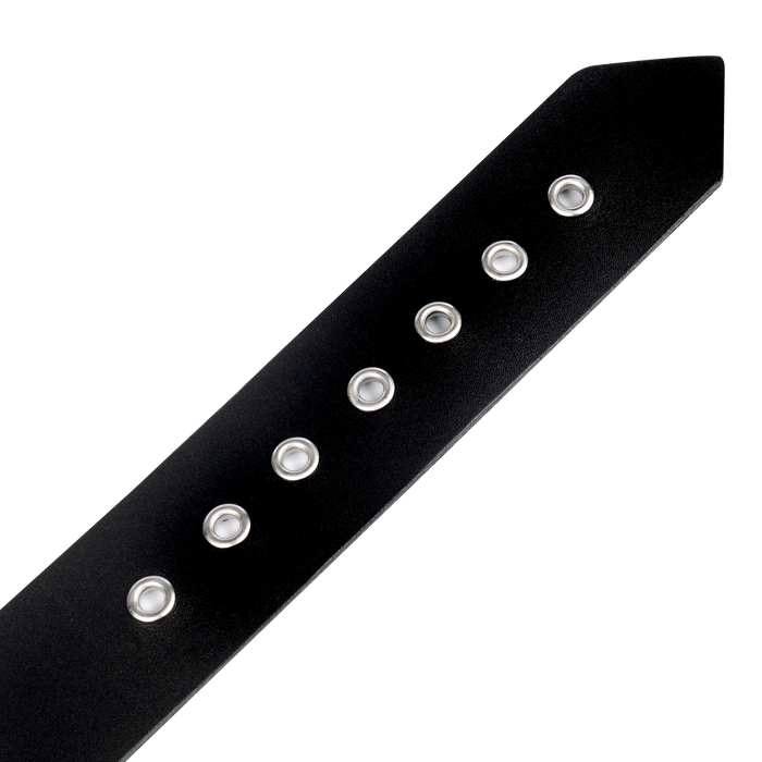 Rimba - Lederen Collar met Metalen Gesp - Zwart-Erotiekvoordeel.nl