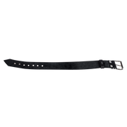 Rimba - Lederen Collar met Metalen Gesp - Zwart-laced-up.nl