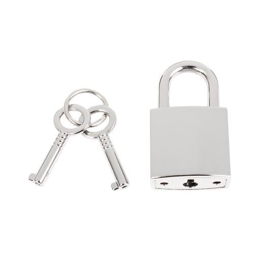 Rimba - Lederen Wurghalsband met Hangslot - Zwart & Zilver-Erotiekvoordeel.nl