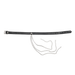 Rimba - Lederen Halsband met Metalen Kettingen - Zwart/Zilver-Erotiekvoordeel.nl