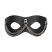 Rimba - Lederen Masker met Kettingdecoratie - Zwart & Zilver-Erotiekvoordeel.nl