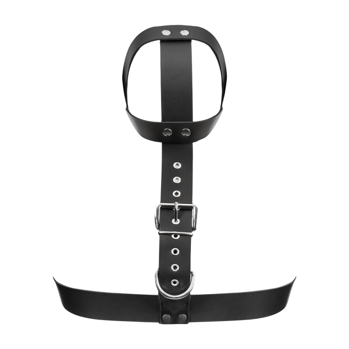 Rimba - Lederen Fixatie Hoofdharnas - Zwart-laced-up.nl
