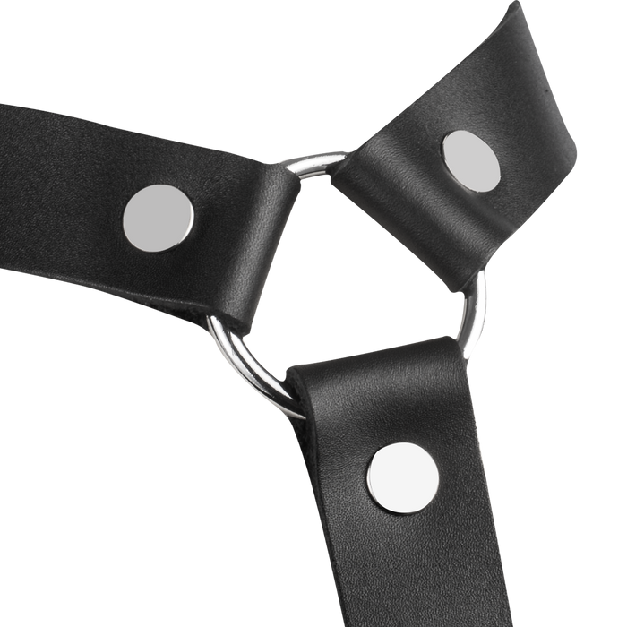 Rimba - Lederen Bondageharnas - Zwart-laced-up.nl