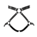 Rimba - Luxe Lederen Bondageharnas met Boeien - Zwart-Erotiekvoordeel.nl
