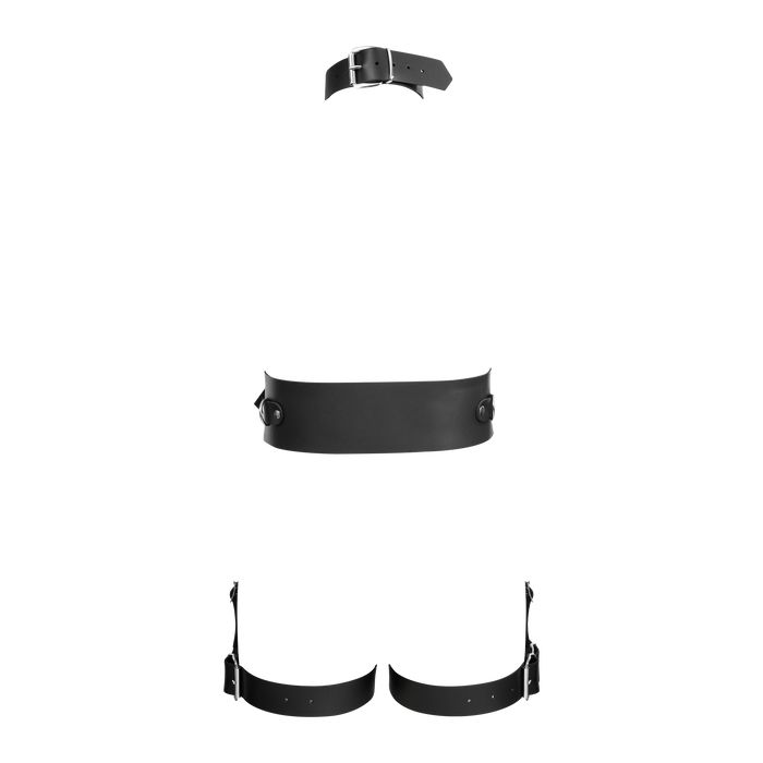 Rimba - Lederen Full Body Bondage Harnas - Zwart-Erotiekvoordeel.nl