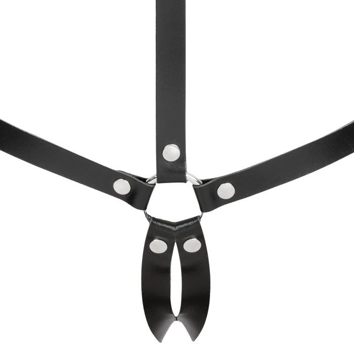 Rimba Bondage Play - Lederen Body Harnas - Zwart-Erotiekvoordeel.nl