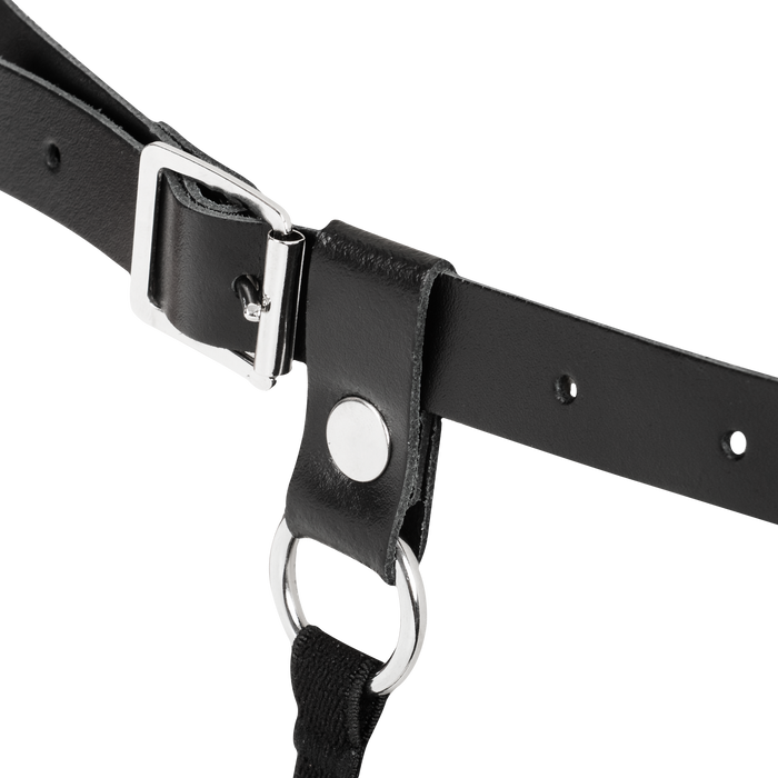 Rimba Bondage Play - Lederen Body Harnas - Zwart-Erotiekvoordeel.nl