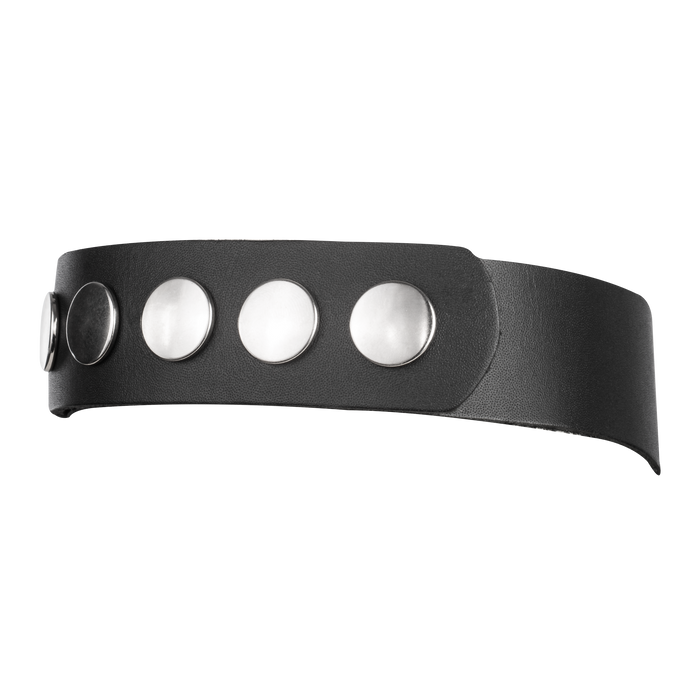 Rimba - Lederen Borstharnas met Halsband - Zwart-Erotiekvoordeel.nl