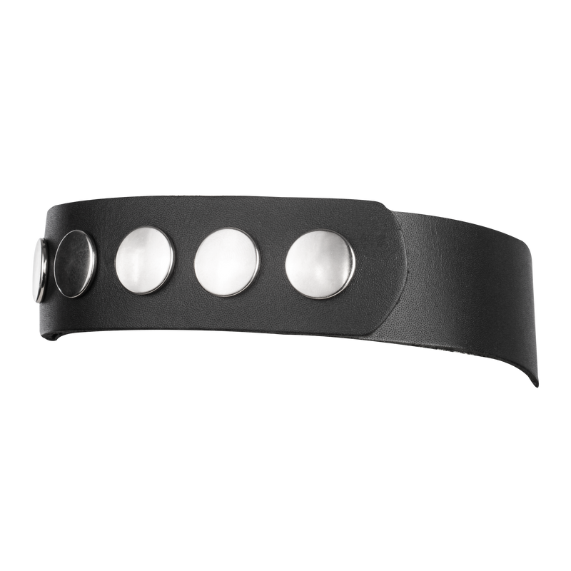 Rimba - Lederen Dames Borstharnas met Halsband - Zwart-Erotiekvoordeel.nl