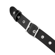 Rimba - Lederen Borstharnas met Halsband - Zwart-Erotiekvoordeel.nl