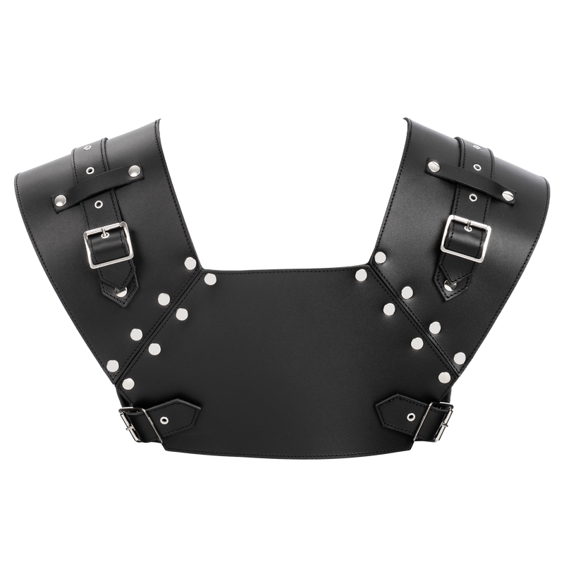 Rimba - Lederen Gladiator Borstharnas - Zwart-laced-up.nl