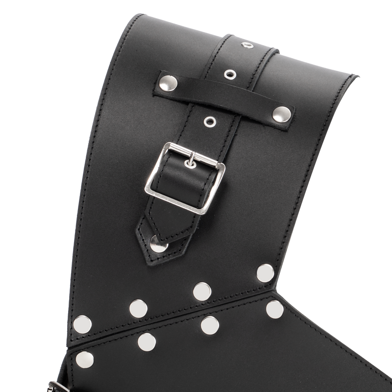 Rimba - Lederen Gladiator Borstharnas - Zwart-laced-up.nl