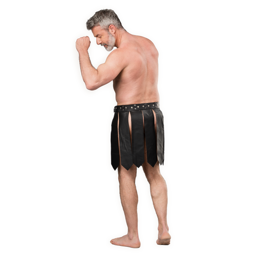 Rimba - Lederen Gladiator Herenrok - Zwart-laced-up.nl