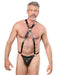 Rimba - Lederen Bodyharnas met Slip - Zwart-Erotiekvoordeel.nl