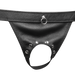 Rimba - Lederen Open Slip voor Heren - Zwart-Erotiekvoordeel.nl