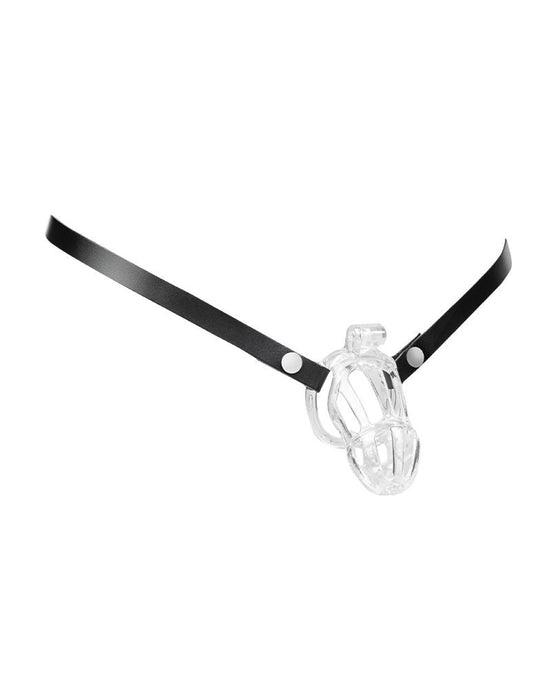 Rimba - Lederen Heupband Voor Peniskooien - Zwart-Erotiekvoordeel.nl