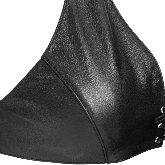 Rimba - Lederen Bustier met Vetersluiting - Zwart-Erotiekvoordeel.nl