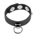 Rimba - Leren Cockring met Metalen O-Ring - Zwart & Zilver-Erotiekvoordeel.nl