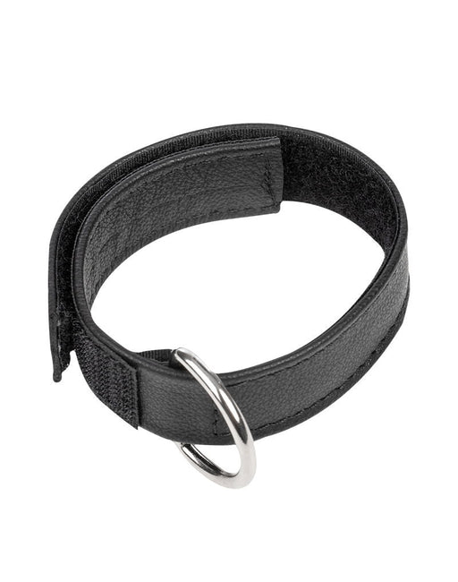 Rimba - Leren Cockstrap met Klittenband - Zwart-Erotiekvoordeel.nl