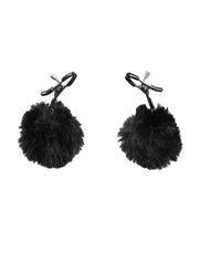 Rimba - Tepelklemmen met Pompons - Zwart-laced-up.nl