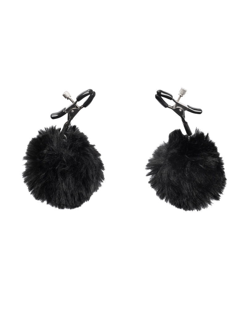Rimba - Tepelklemmen met Pompons - Zwart-laced-up.nl